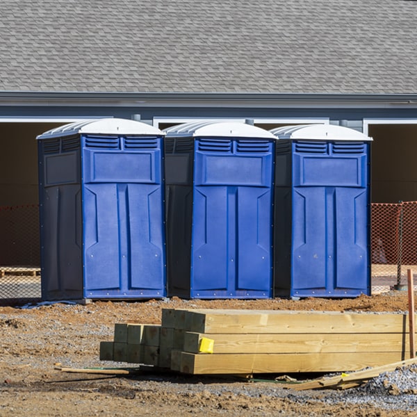 how often are the porta potties cleaned and serviced during a rental period in Whitesburg